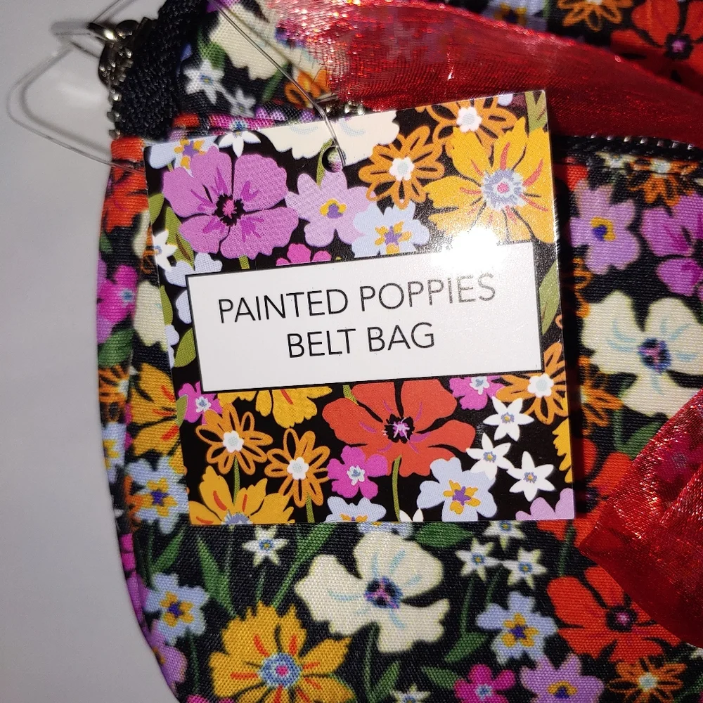 NWT Painted Poppies Belt Bag.